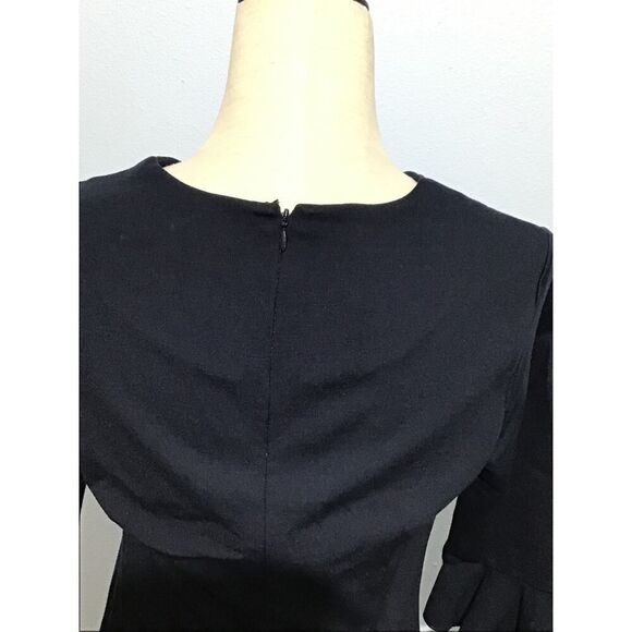 Banana Republic Blue Flutter Sleeve Shift Dress Sz 4 - Picture 5 of 8